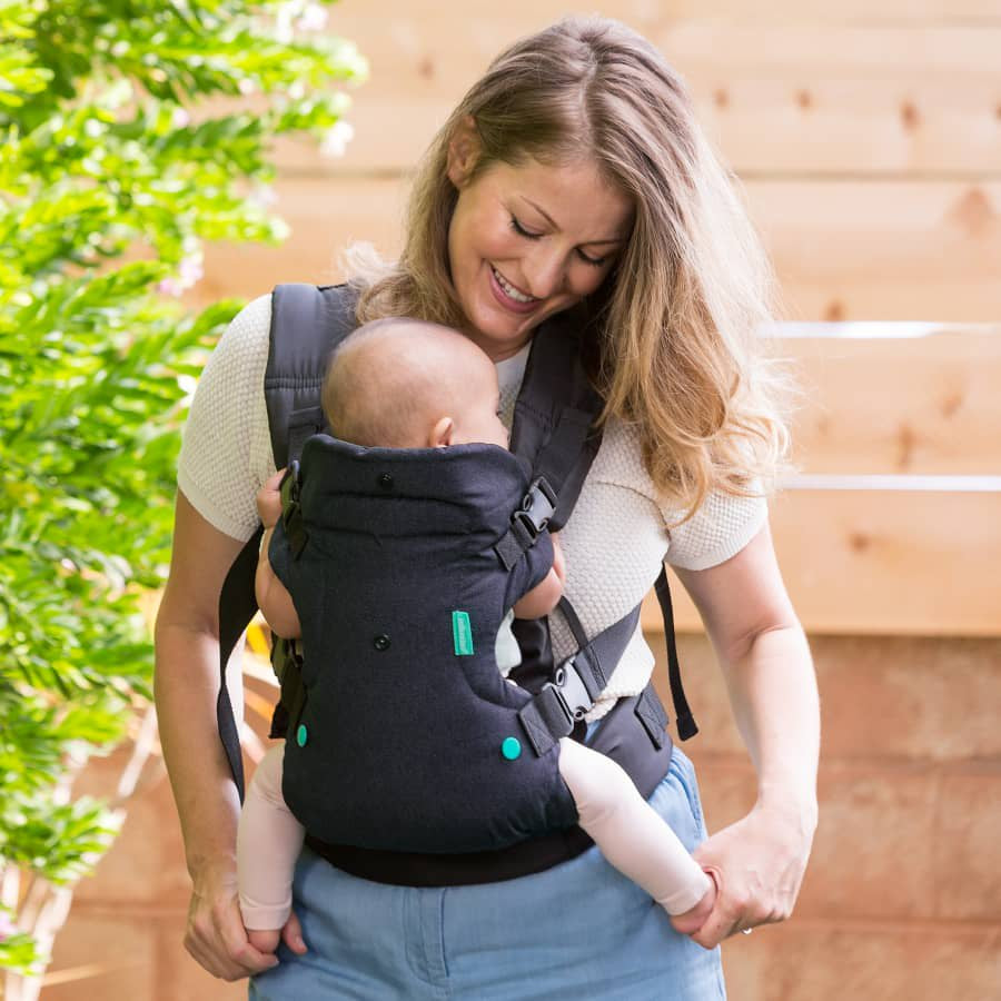 Infantino Flip 4-In-1 Convertible Baby Carrier, 4-Position, 8-32Lb, Black