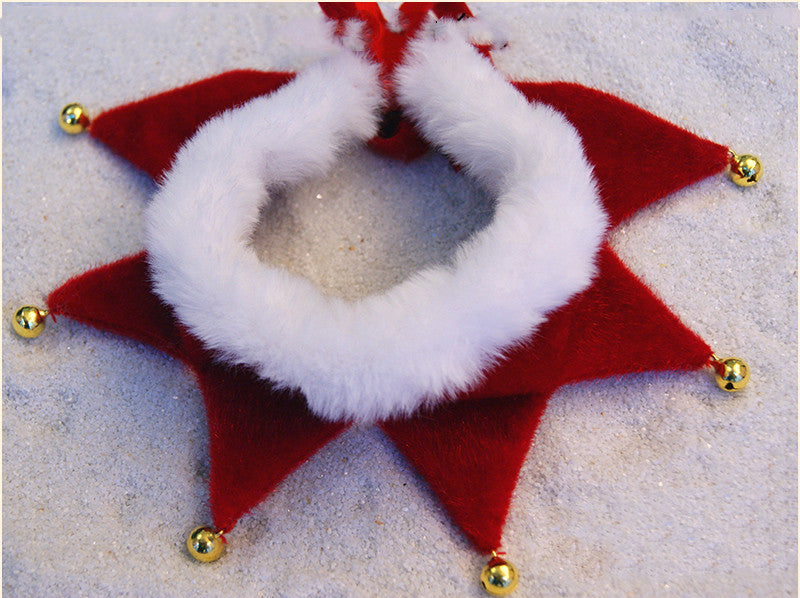 Christmas Bib Ornament Decoration Pet Saliva Towel Winter Warm Scarf