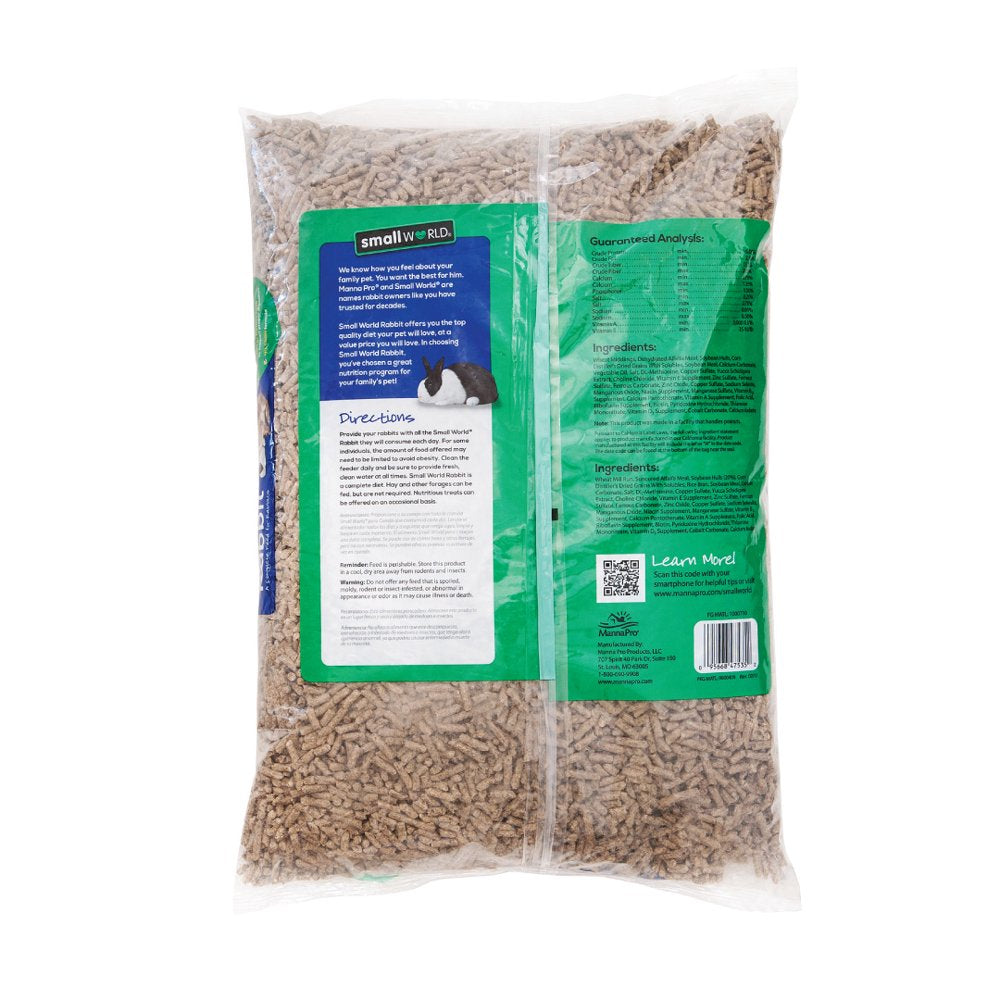 Small World Complete Feed for Rabbits with Minerals and Vitamins, 10 Lbs