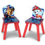 Nick Jr. PAW Patrol 4-Piece Playroom Solution by Delta Children – Set Includes Table and 2 Chairs and 6-Bin Toy Organizer