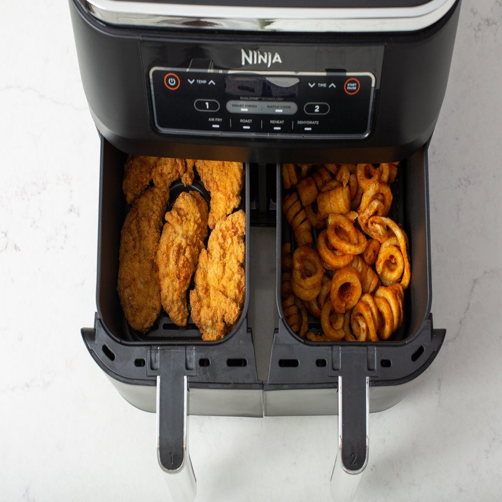 Ninja® Foodi® 4-In-1 8-Quart. 2-Basket Air Fryer with Dualzone™ Technology- Air Fry, Roast, and More