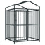 Outdoor Dog Kennel with Roof 47.2"X47.2"X59"