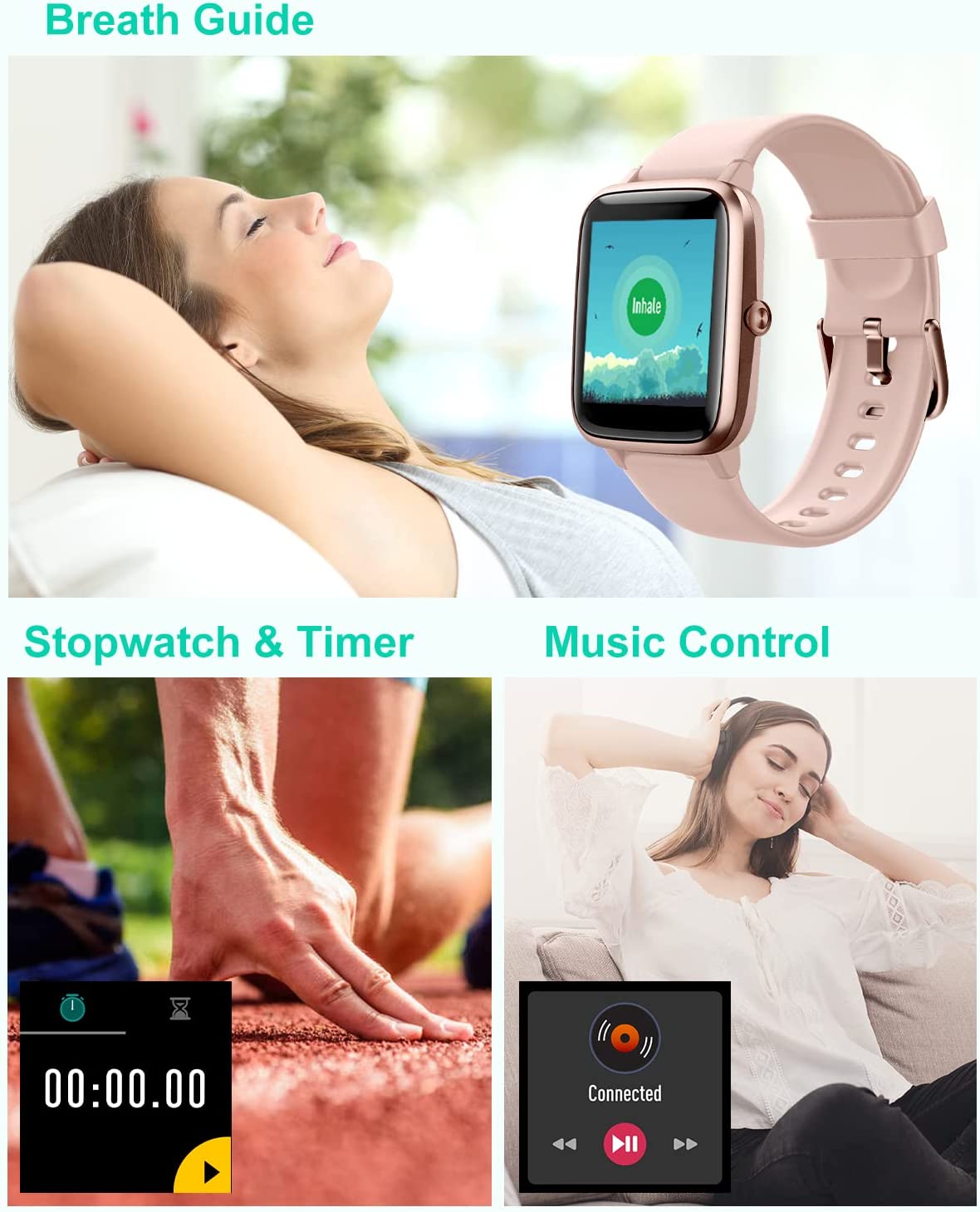 Smart Watch For IOS And Android Phones IP68 Waterproof Smartwatch Fitness Tracker Watch With Heart Rate Sleep Monitor Steps Calories Counter