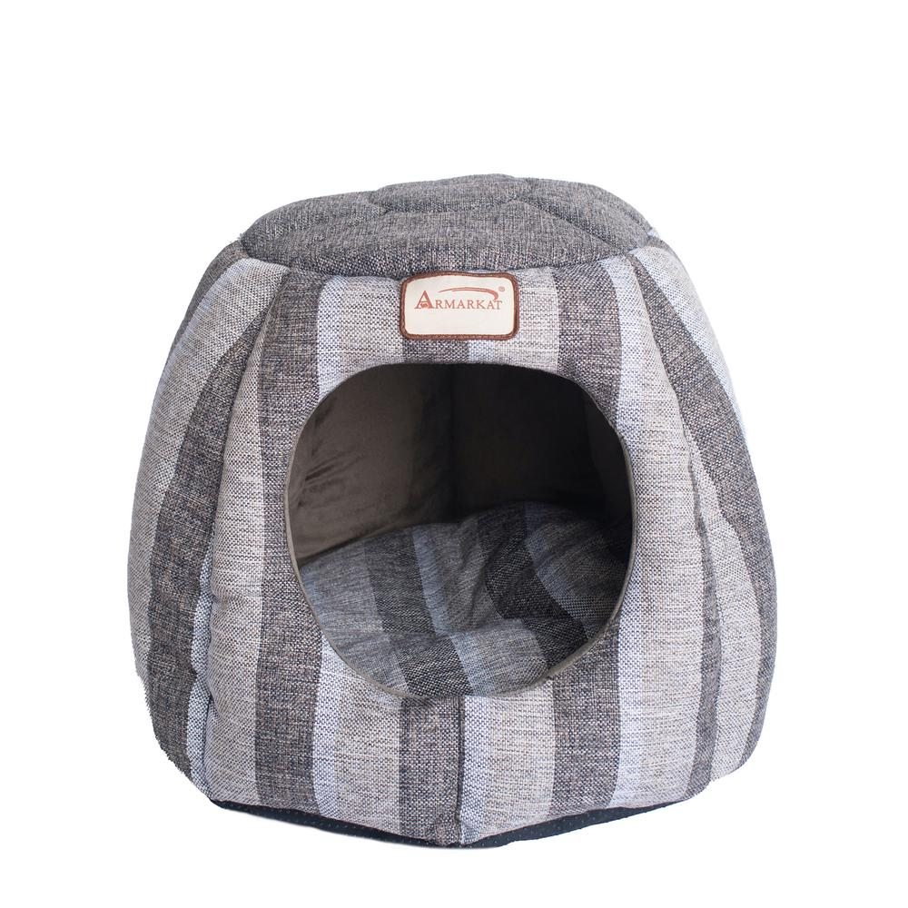 Armarkat Cat Bed  Gray and Silver