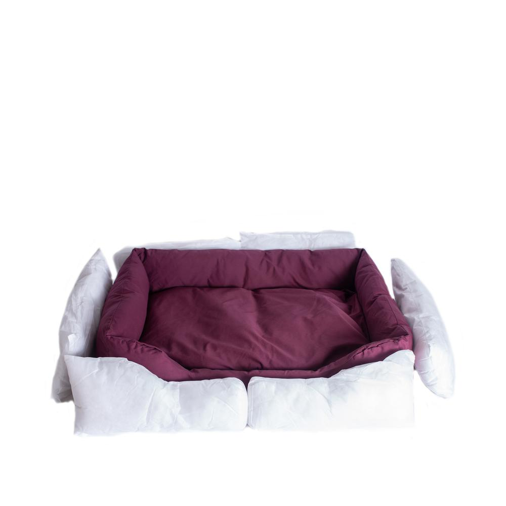 Armarkat Model D01FJH-X Extra Large Burgundy Bolstered Pet Bed