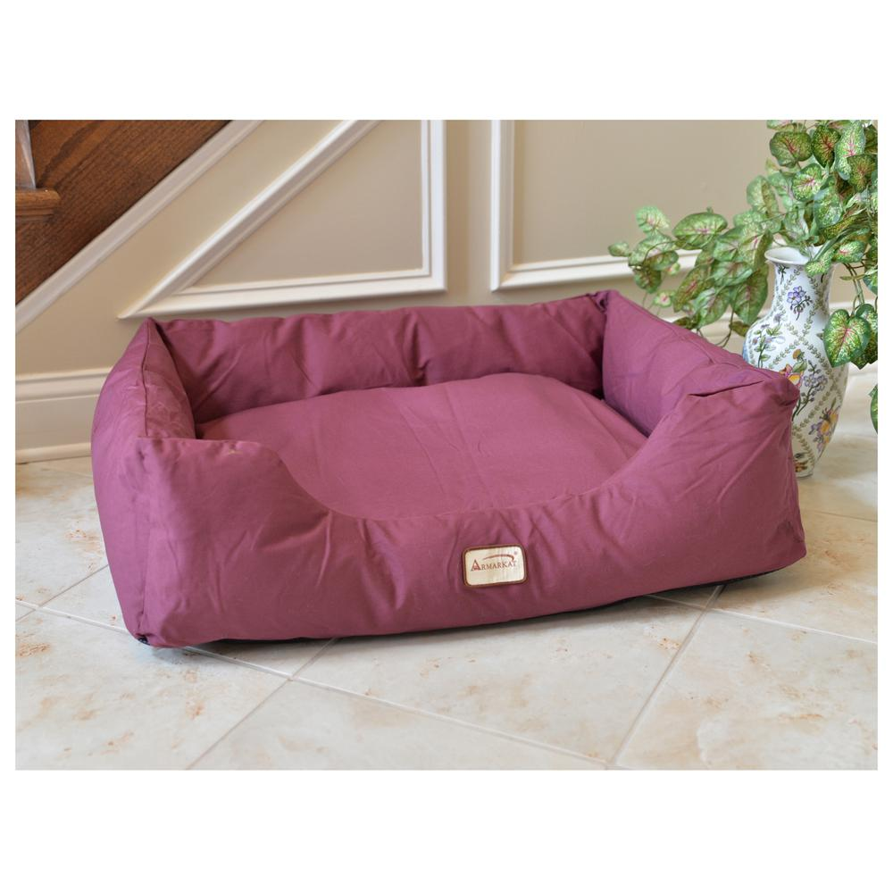 Armarkat Model D01FJH-X Extra Large Burgundy Bolstered Pet Bed