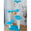 Armarkat Real Wood Cat Climber, Cat Junggle Tree With Platforms, X6105 Skyblue