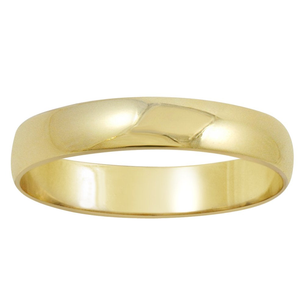Men'S 14K Yellow Gold 4Mm Traditional Fit Plain Wedding Band (Available Ring Sizes 8-12 1/2) Size 9.5