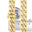 Nuragold 10K Yellow Gold 13Mm Miami Cuban Link Chain Necklace, Mens Thick Jewelry with Box Clasp 24" - 30"