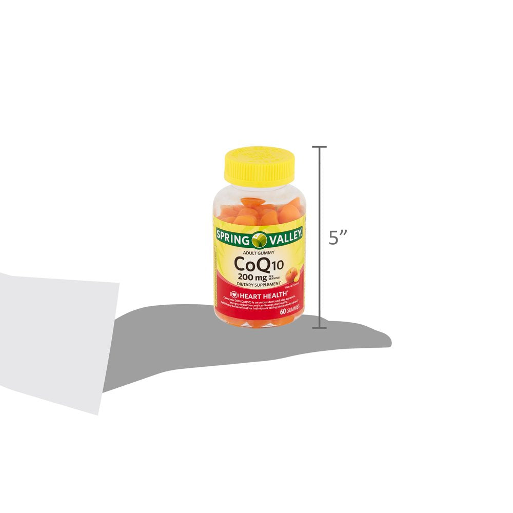 Spring Valley Coq10 Adult Gummies, 200 Mg, 60 Ct