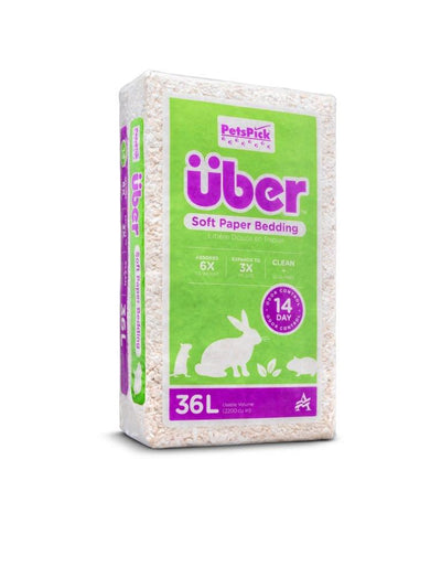 Pets Pick 36L White Uber Pet Bedding, Hamster, Rabbit, Rat