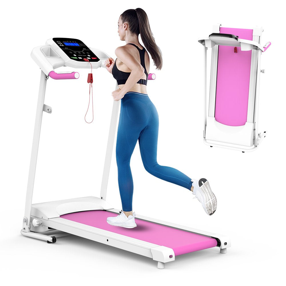 2.5 HP Home Foldable Treadmill Folding Treadmill for Home Workout, Electric Walking Treadmill Machine 15 Preset or Adjustable Programs 250 LB Capacity MP3