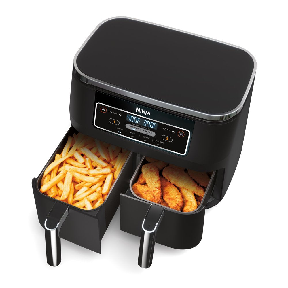 Ninja® Foodi® 4-In-1 8-Quart. 2-Basket Air Fryer with Dualzone™ Technology- Air Fry, Roast, and More