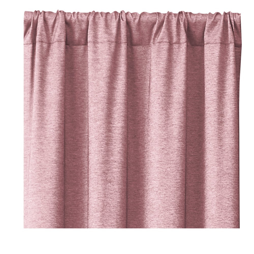 Your Zone Chambray Blackout Window Curtain Panel Pair, Set of 2, Pink, 38 X 84