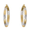 Brilliance Fine Jewelry 18Kt Gold over Sterling Silver Tube Hoop Earrings