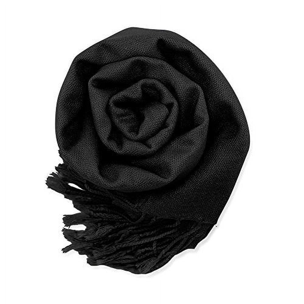 Fashion Women'S Scarf Lightweight Long Scarfs Luxury Lady Classic Range Pashmina Silk Solid Colors Wraps Shawl Stole Soft Warm Scarves for Women