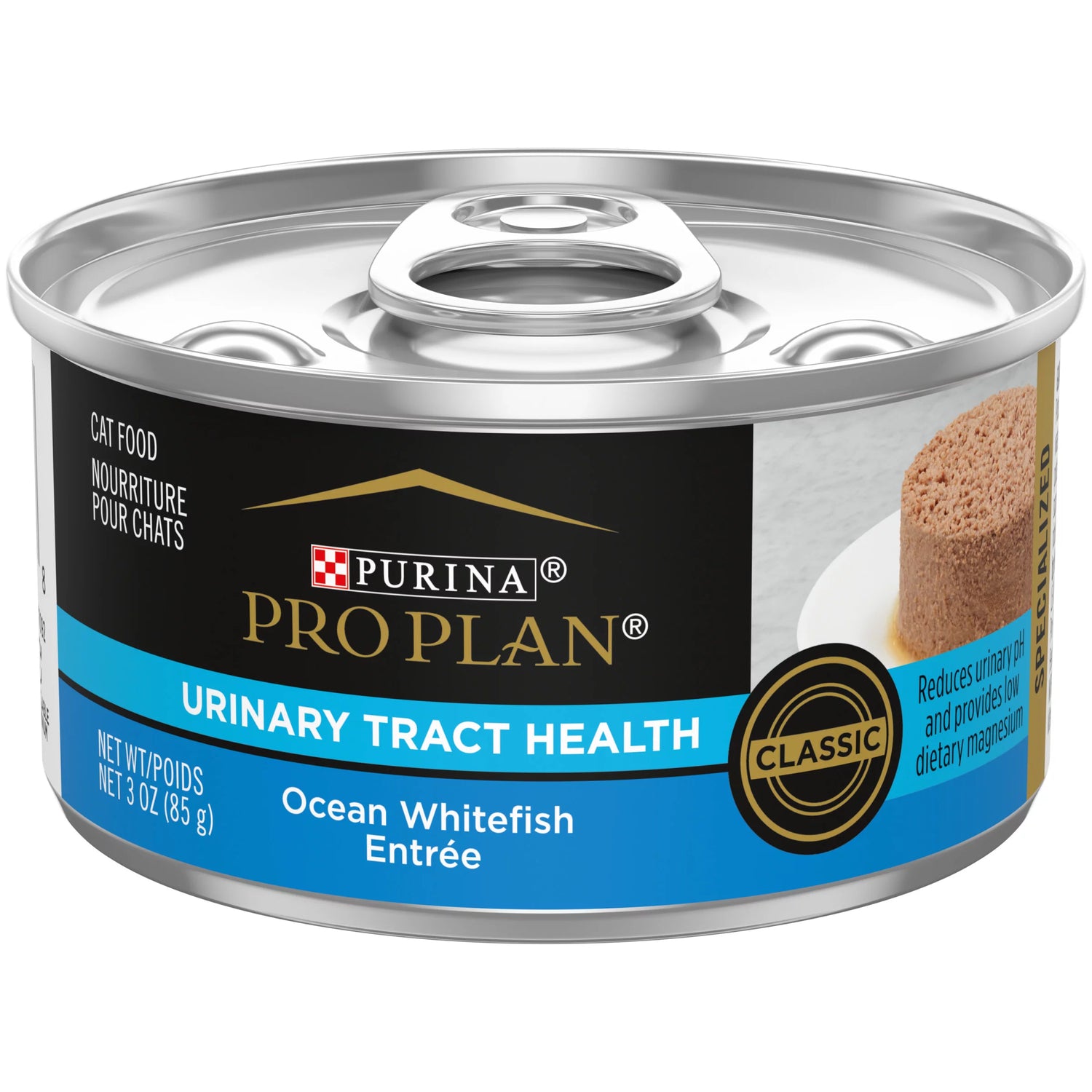 (24 Pack) Purina Pro Plan Urinary Tract Cat Food Wet Pate, Urinary Tract Health Ocean Whitefish Entree, 3 Oz. Pull-Top Cans