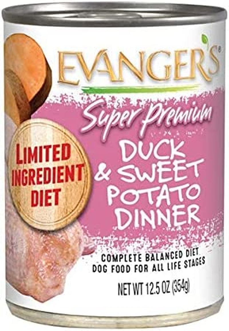 Super Premium Duck & Fresh Sweet Potato Dinner for Dogs 12.5 Oz/12 Pack