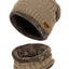 VBIGER Winter Beanie Hat Scarf Set Warm Knit Hat Thick Knit Skull Cap for Men Women