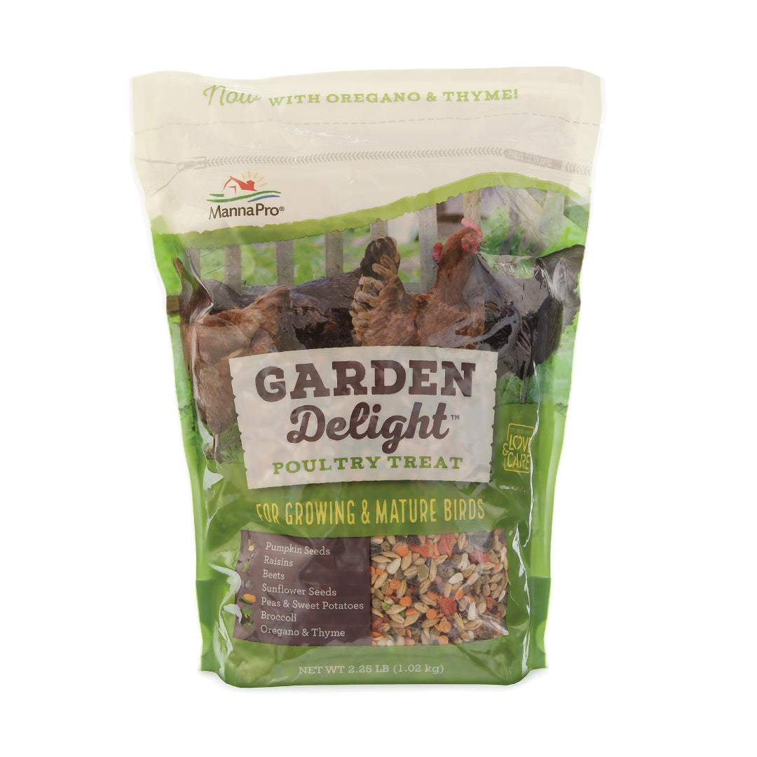 Manna Pro Garden Delight Poultry Chicken Treat, for Growing and Mature Birds, 2.25 Lbs