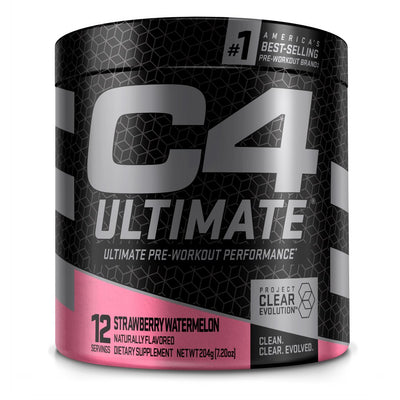 Cellucor C4 Ultimate Pre-Workout Powder + Strawberry Watermelon + Strength + L-Citrulline + 12 Servings