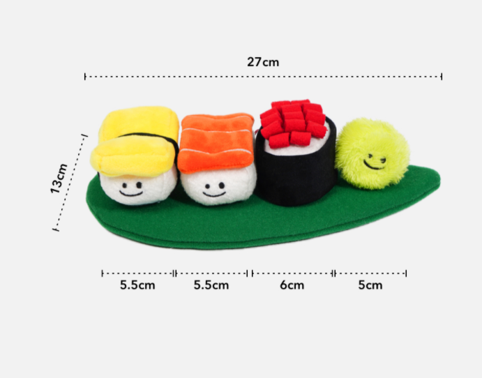 Dog Toy Hide Food Audible Sushi Octopus