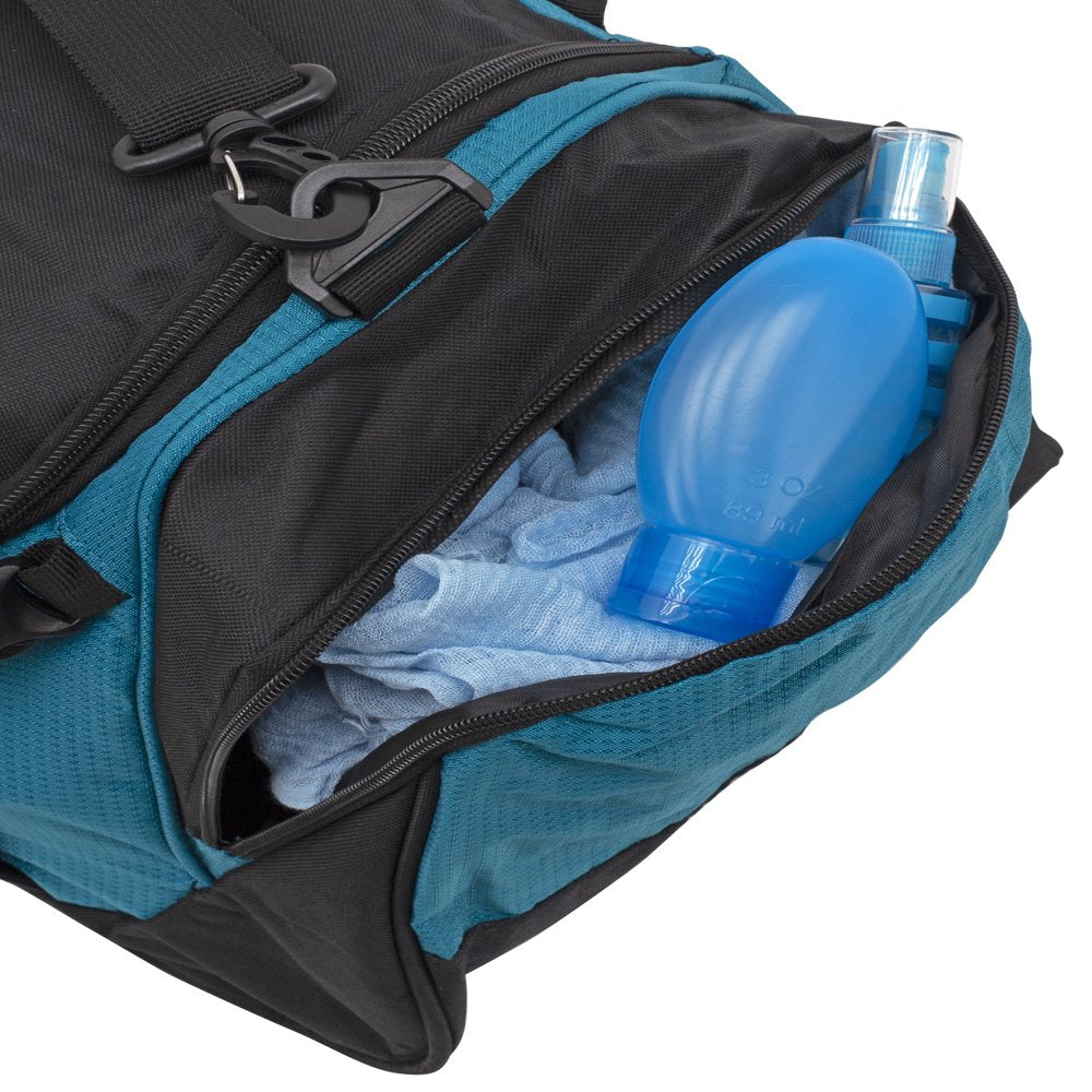 Protege 22" Sport Duffel Bag, Aqua/Black