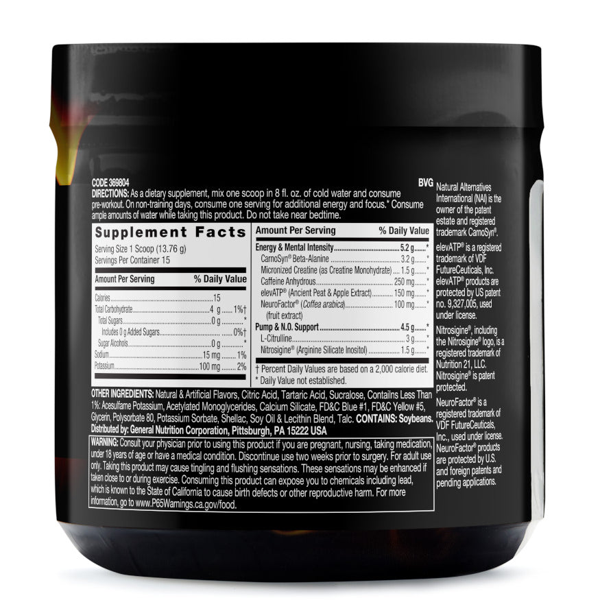 Beyond Raw® LIT™ Pre-Workout Powder, Gummy Worm, 250Mg Caffeine, 7.28 Oz