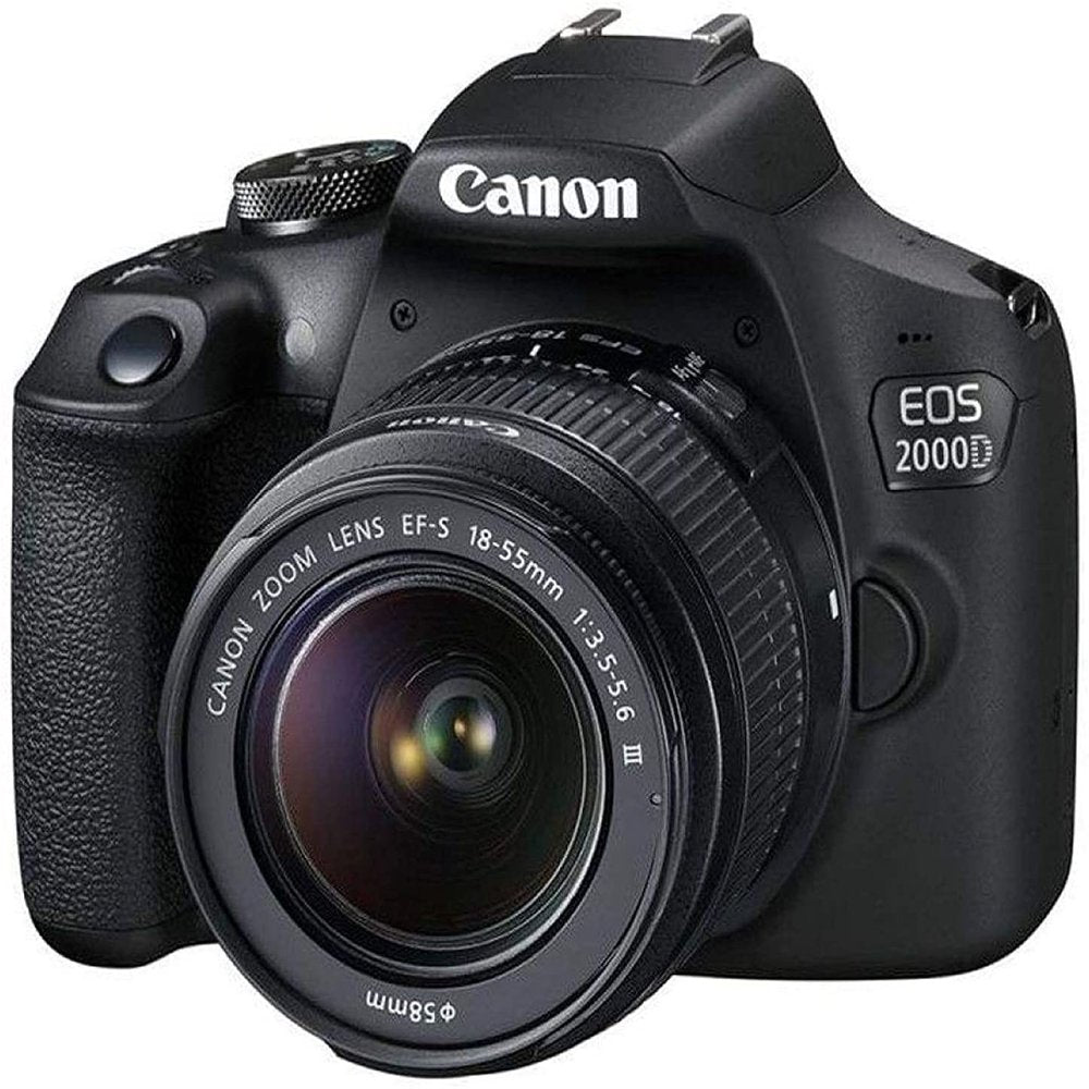 Canon EOS 2000D / Rebel T7 DSLR Camera with 18-55Mm Lens + Creative Filter Set, EOS Camera Bag + Sandisk Ultra 64GB Card + 6AVE Electronics Cleaning Set, and More