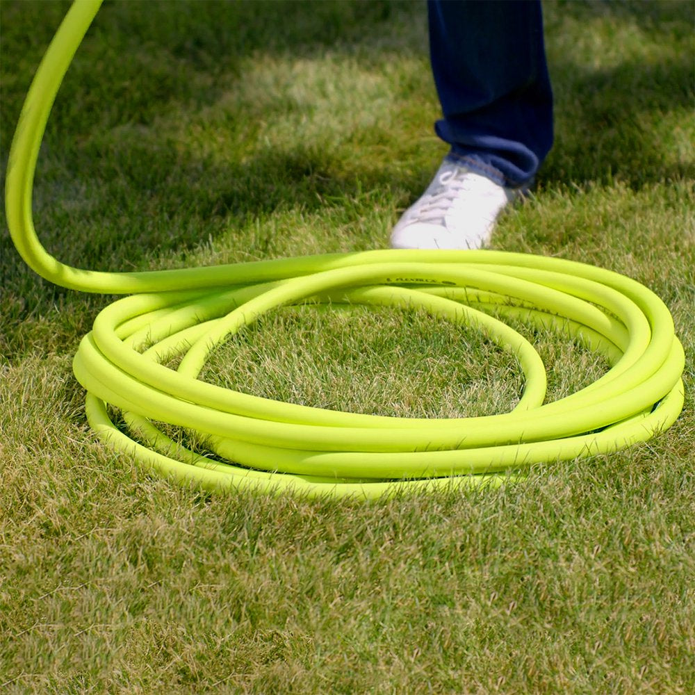 Flexzilla® Garden Hose, 5/8" X 100', 3/4" - 11 1/2 GHT Fittings, Flexible Hybrid Polymer, Zillagreen®