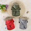 Winter down cotton for pet clothing