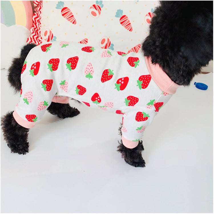 Pet Pure Cotton Cat Strawberry Clothes Sweater