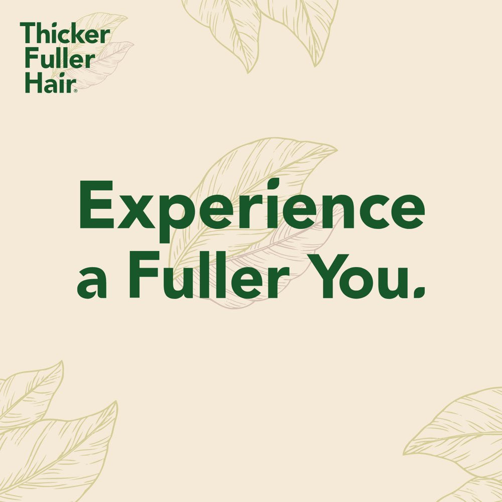 Thicker Fuller Hair Thickening Serum for All Hair Types, with Mongongo Oil and Green Coffee, 5 Fl Oz