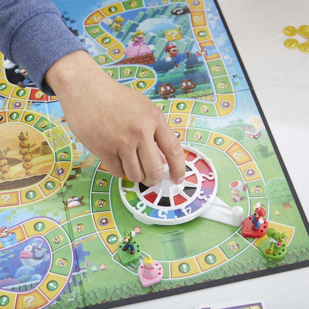 The Game of Life: Super Mario Edition Board Game for Kids Ages 8 and Up