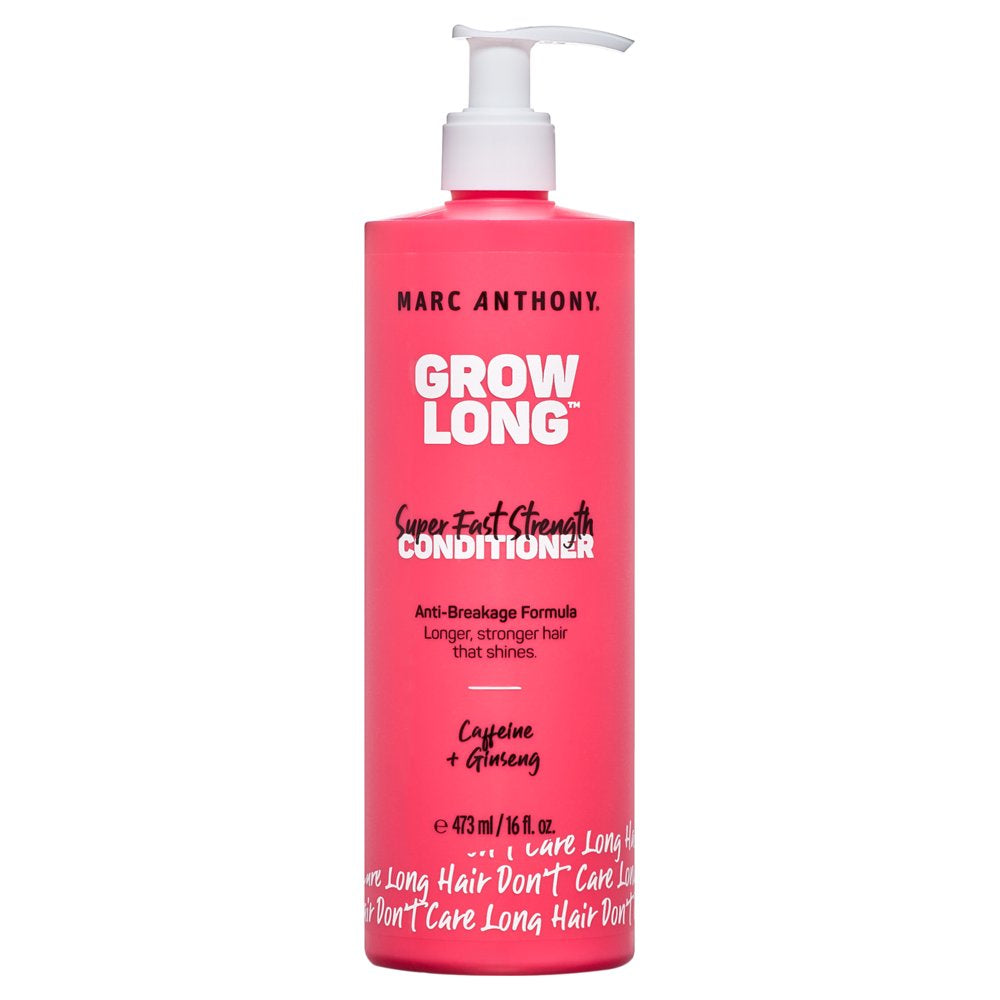 Marc Anthony Grow Long Super Fast Strength Conditioner with Caffeine & Ginseng, 16 Fl Oz