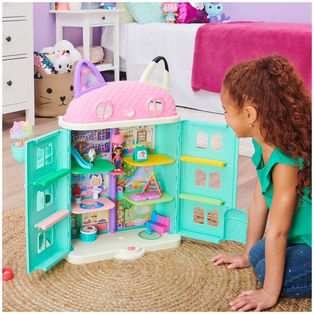Gabby'S Dollhouse, Purrfect Dollhouse 2-Foot Tall Playset with Sounds, 15 Pieces