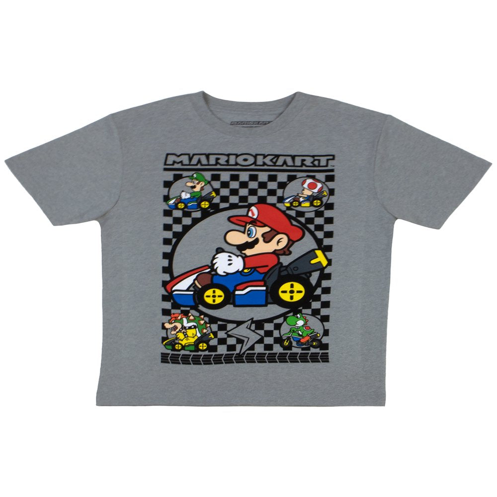 Nintendo Boys T-Shirt 3-Pack Bundle (Mario Kart, Size 14/16)