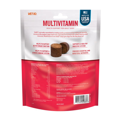 Vetiq Multivitamin Supplement for Dogs, Hickory Smoke Flavored Soft Chews, 60 Count