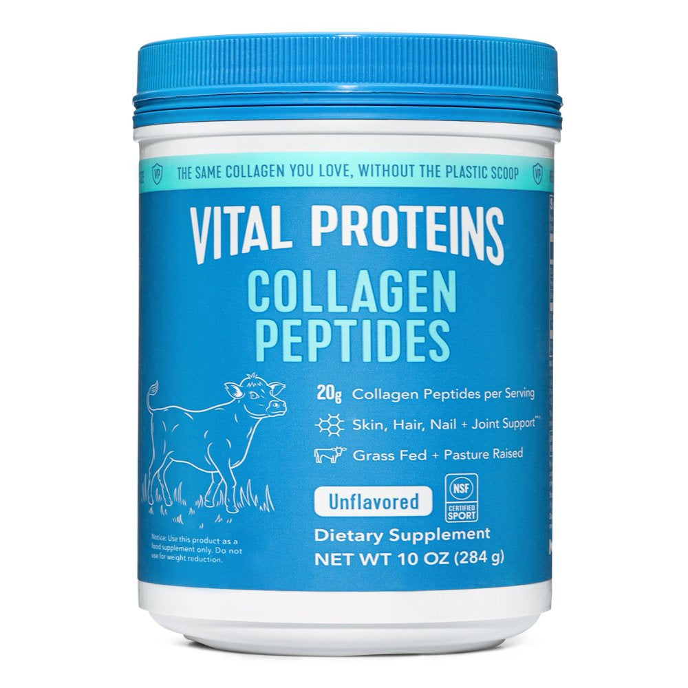 Vital Proteins Collagen Peptides Supplement Powder, Unflavored, 10 Oz