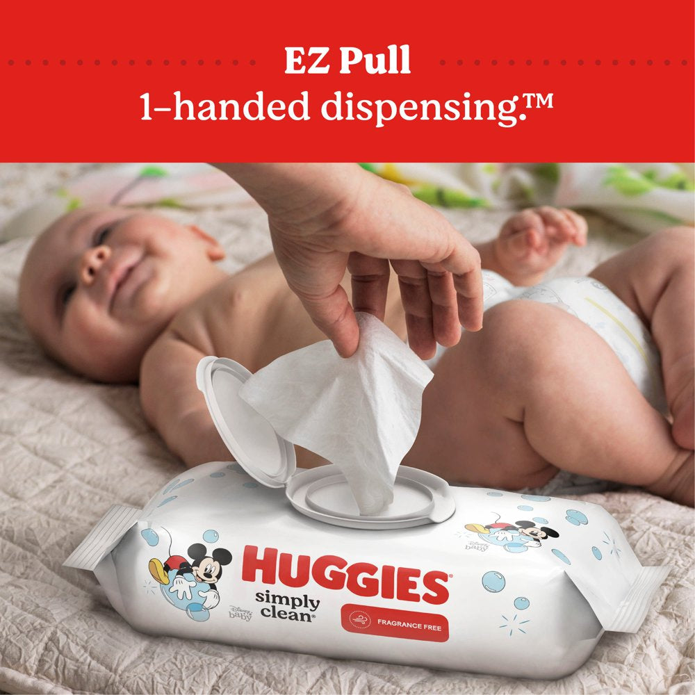 Huggies Simply Clean Unscented Baby Wipes, 11 Pack, 704 Total Ct (Select for More Options)
