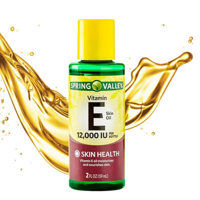 Spring Valley Vitamin E Oil with Keratin for Skin Health, 12000 IU, 2 Fl Oz