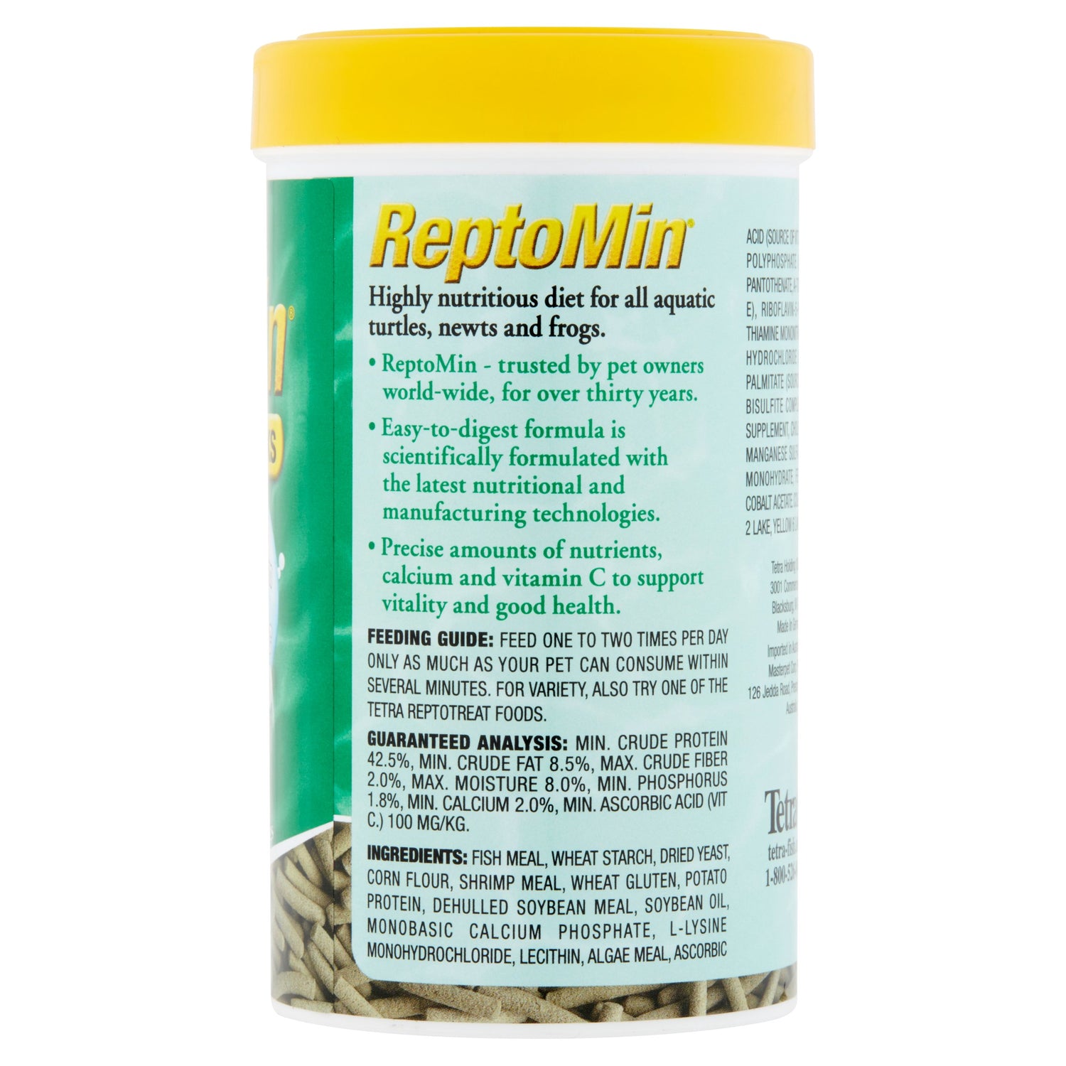 Tetra Reptomin Multicolor Floating Food Sticks 3.7 Ounces, for Aquatic Turtles, Newts and Frogs