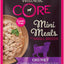 Wellness CORE Natural Grain Free Small Breed Mini Meals Wet Dog Food, Chunky Chicken & Chicken Liver Entrée in Gravy, 3-Ounce Pouch (Pack of 12)