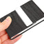 Junelsy Business Card Holder Case - Professional PU Leather Business Card Case Metal Name Card Holder Pocket Business Card Carrier for Men & Women with Magnetic Shut (Blackdm)