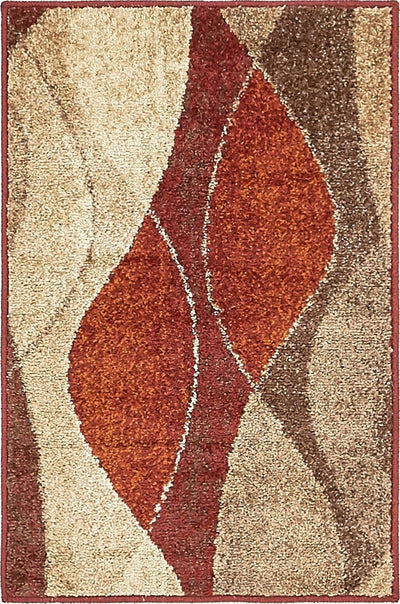 Unique Loom Plantation Autumn Rug Multi/Beige 2' X 3' 1" Rectangle Geometric Modern Perfect for Living Room Bed Room Dining Room Office