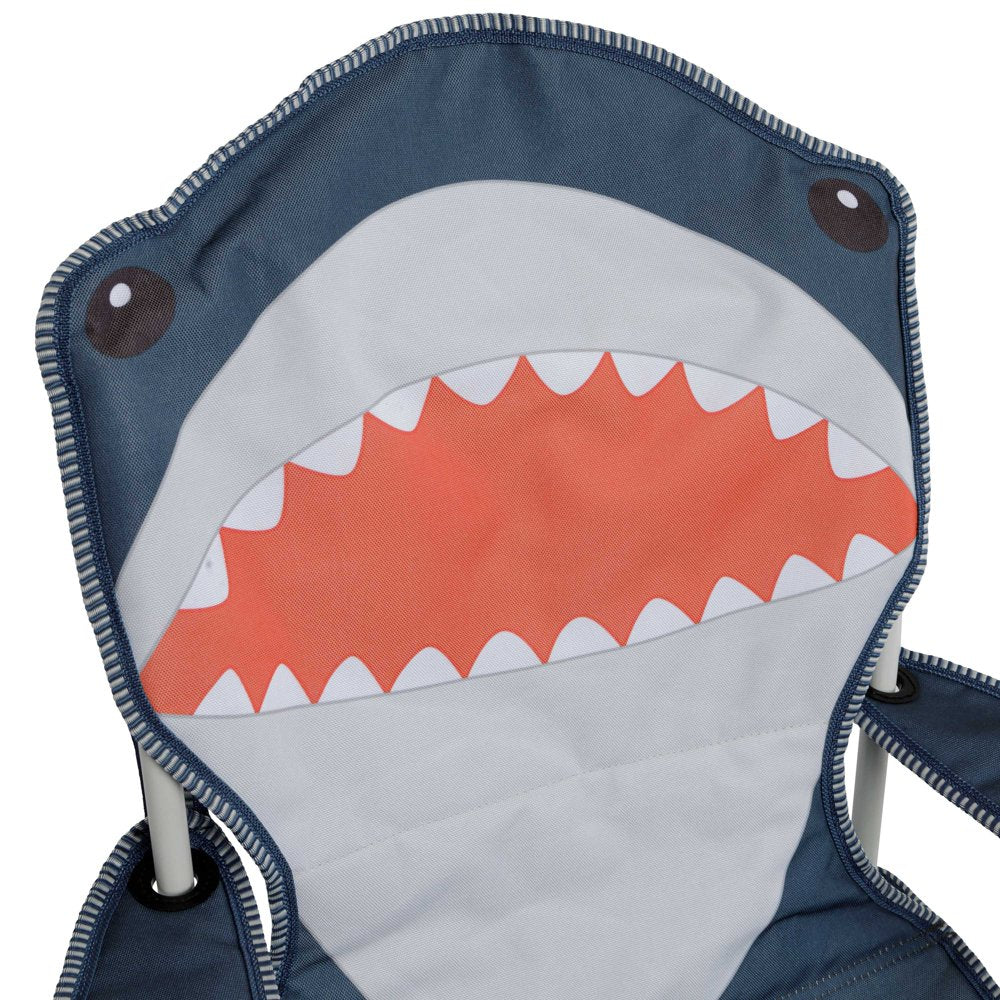 Firefly! Outdoor Gear Finn the Shark Kid'S Camping Chair - Navy/Orange/Gray Color