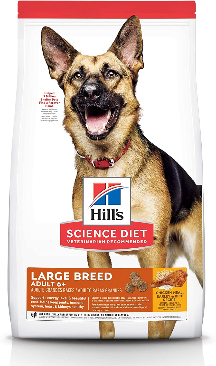 Hill'S Science Diet Dry Dog Food, Large Breed Adult 6+ Senior, Chicken, Barley & Rice Recipe, 33 Lb. Bag