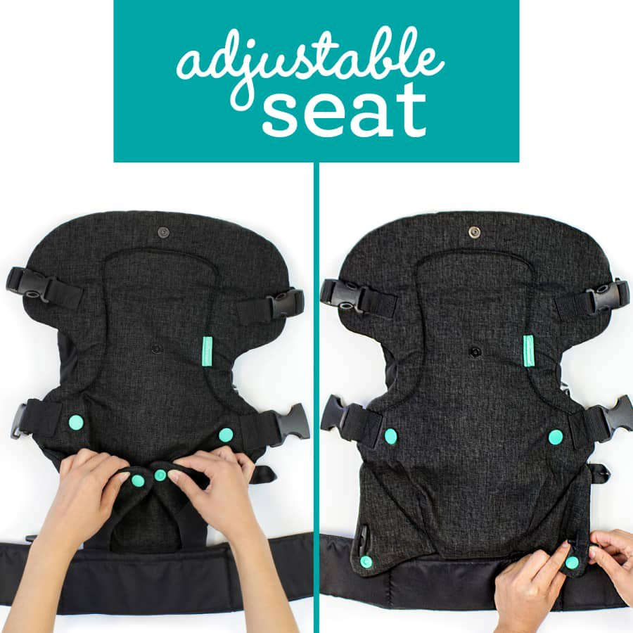 Infantino Flip 4-In-1 Convertible Baby Carrier, 4-Position, 8-32Lb, Black