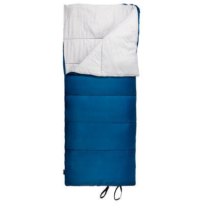 Ozark Trail 35-Degree Cool Weather Recycled Adult Sleeping Bag, Blue, 33"X77"