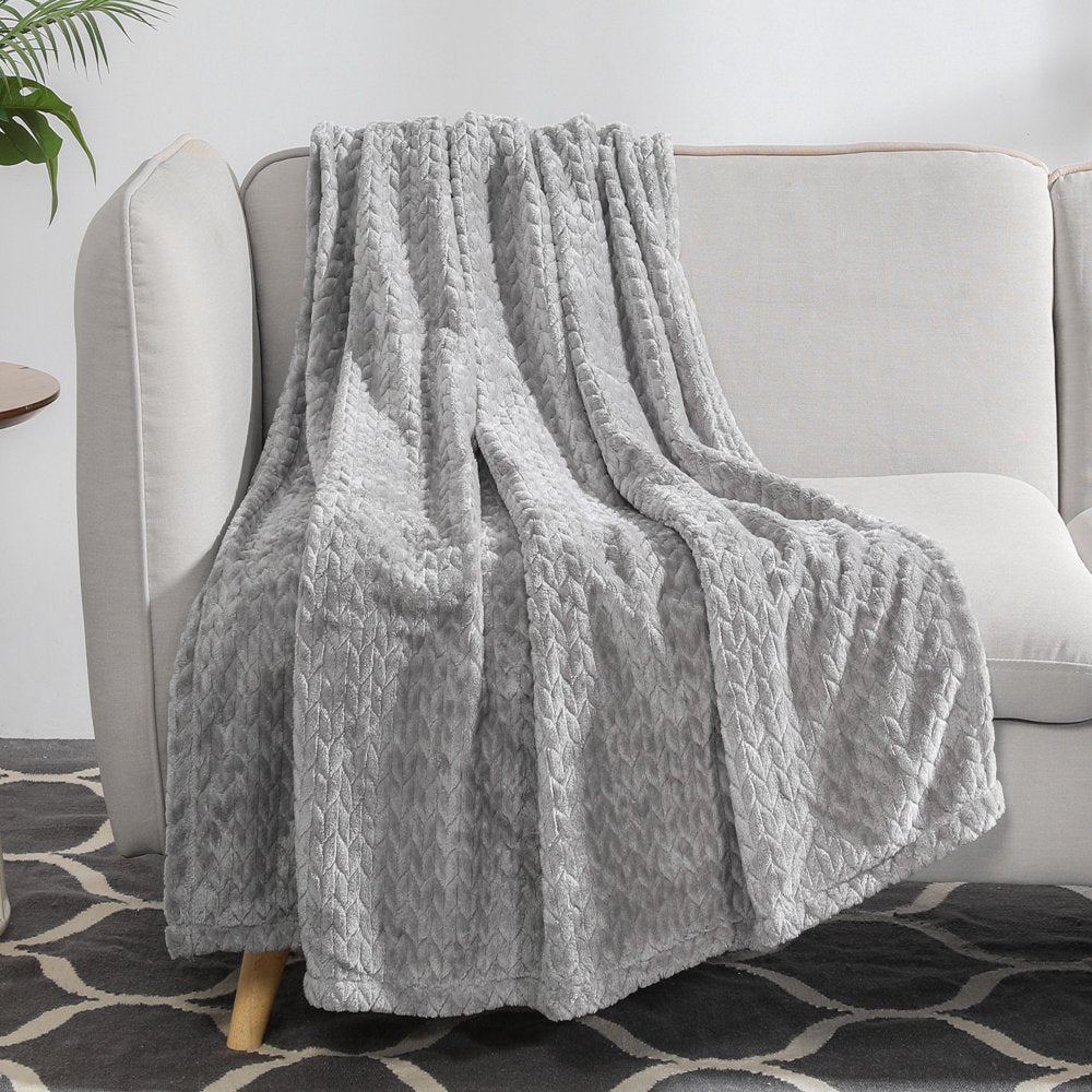 Better Homes & Gardens Grey Velvet Plush Throw, 50" X 72"